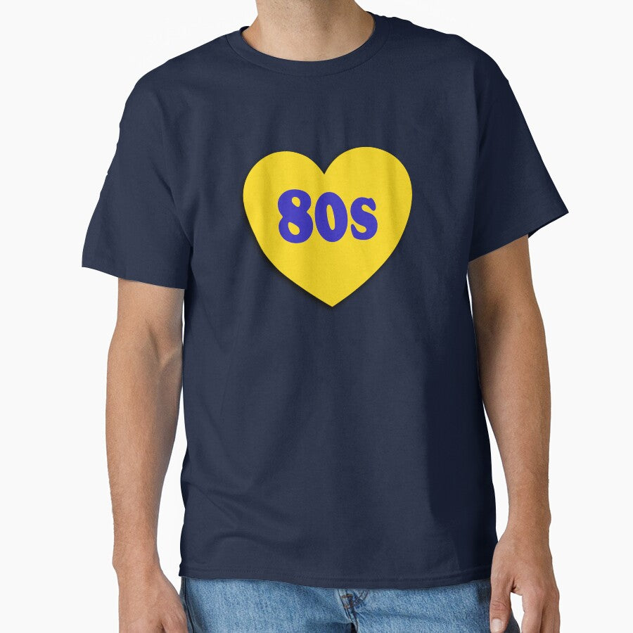 I love the 80s - Retro 1980s iridescent heart by Inspirationmotivation
