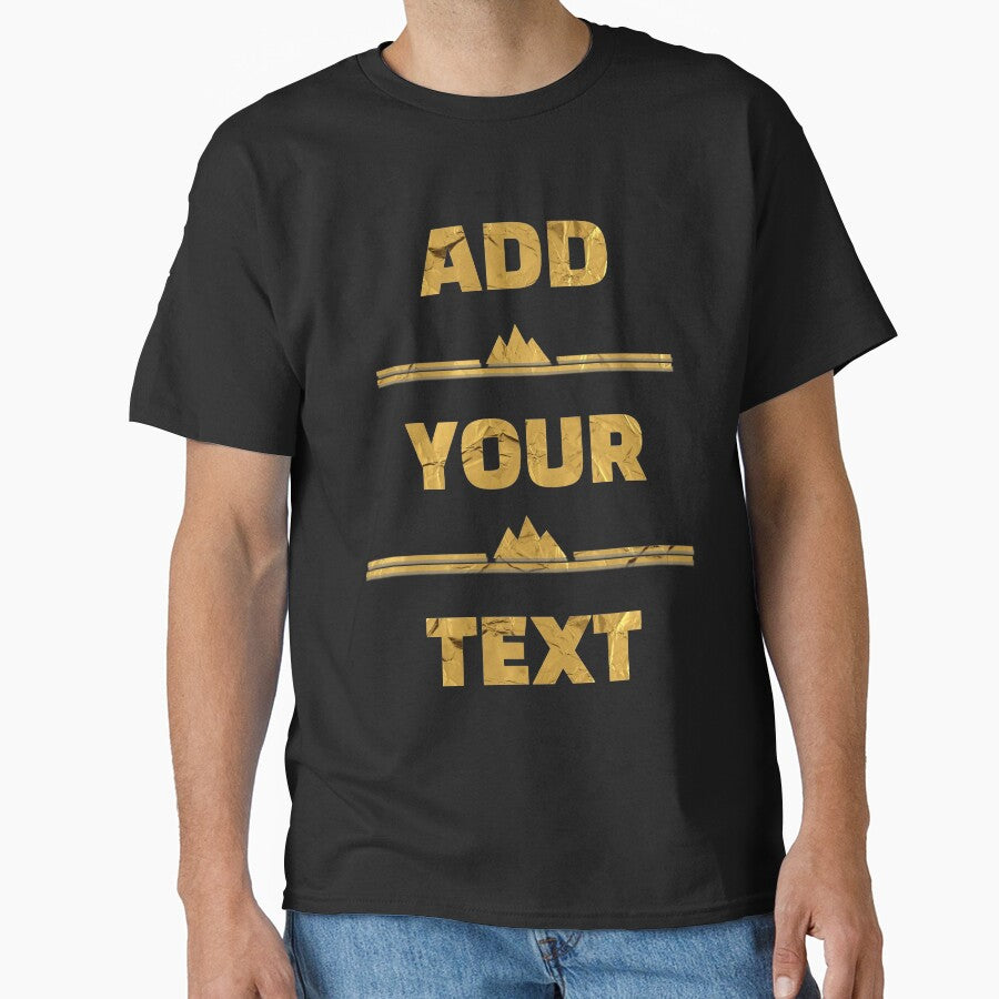ADD YOUR TEXT CUSTOM T_SHIRTS by Drawix