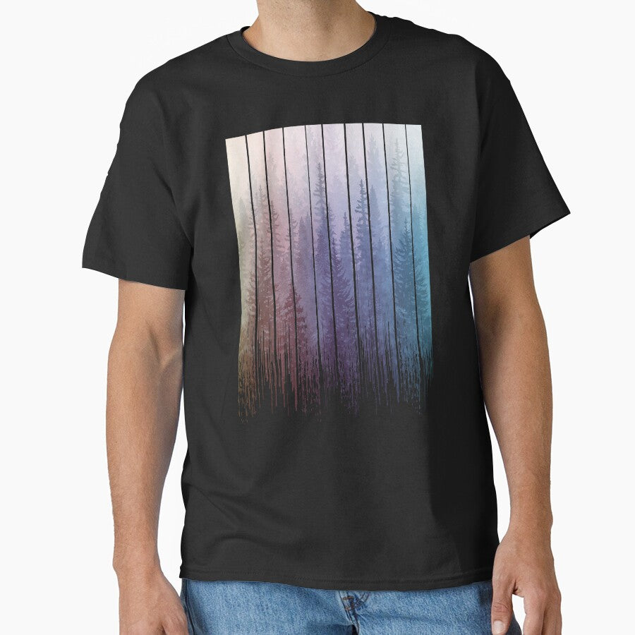 Grunge Dripping Rainbow Misty Forest by maryedenoa