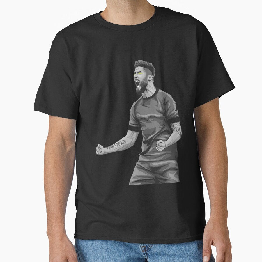Olivier Giroud Black and White Version. by Aldduardo