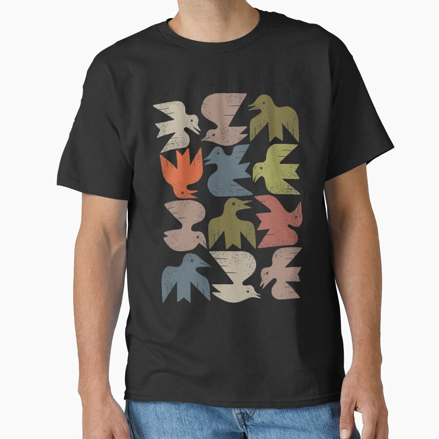 Midcentury Bird Grid by Renea L Thull