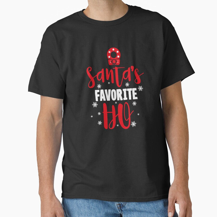 Santa's Favorite Ho Funny Christmas T-Shirt by AllStarMerch