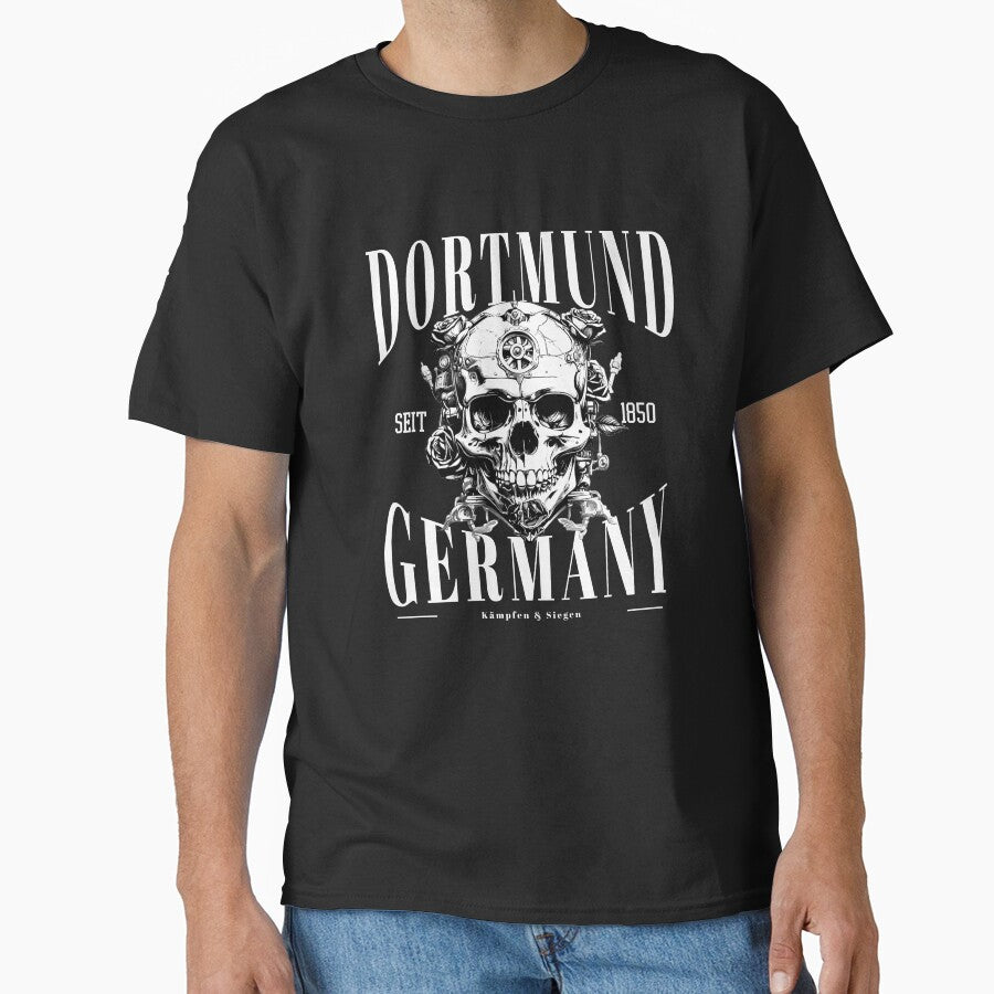 Dortmund Germany lettering with skull by Ecmoprints