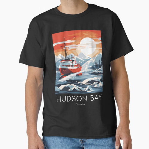 A Pop Art Travel Print of Hudson Bay - Canada by StudioRedKoala