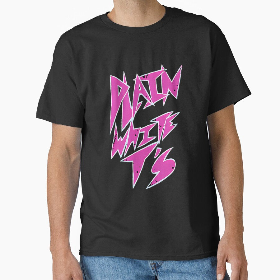 Plain Ts Neon Pink Sharp Pop Punk Emo by ammo77