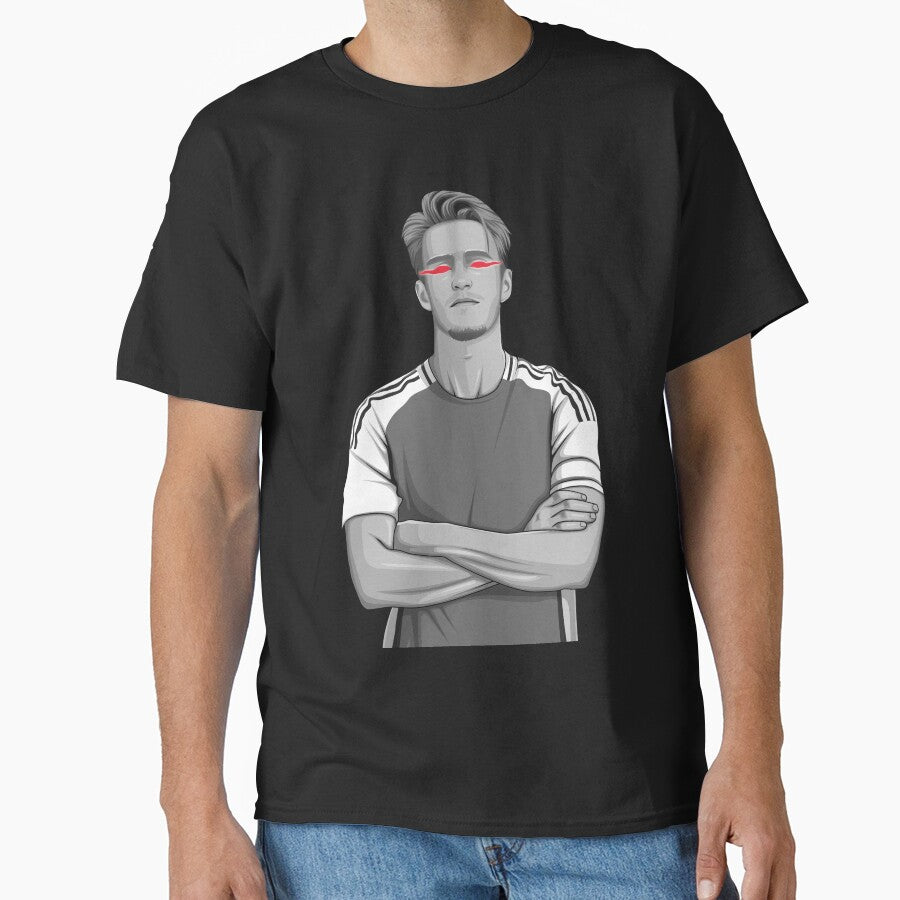 Martin Ødegaard Black and White Version by Aldduardo