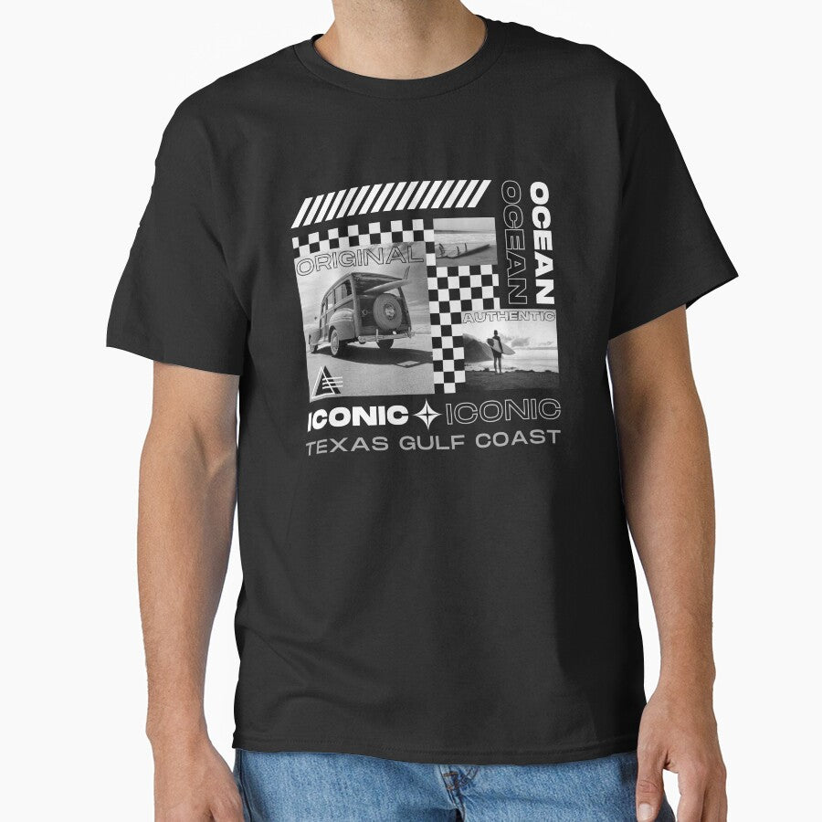 Surfing Street Wear, Ocean Iconic Branded Gulf Coast Design by OceanIconic