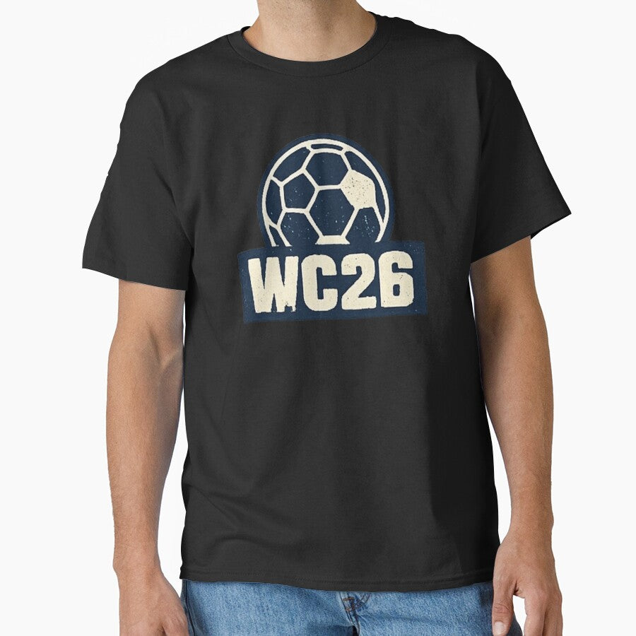 WC26 Retro Soccer Ball Vintage Football Fan Design by NeO² Studio