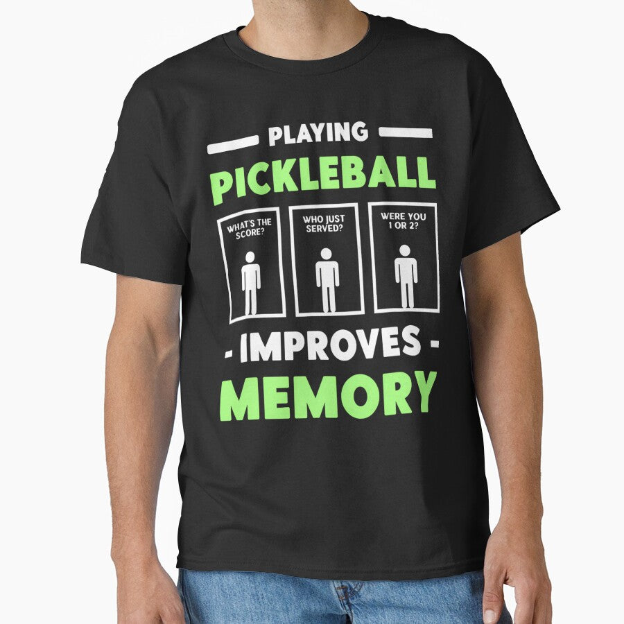 Playing Pickleball Improves Memory Dink Player Short Sleeve by gadjmodcpe28