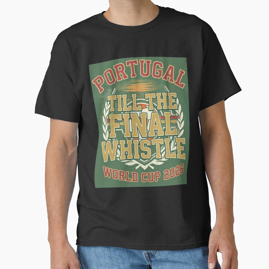 Portugal Soccer Till The Final Whistle Vintage Green Sports by rebuZZ-Apparels-The Minimalistic Buzz