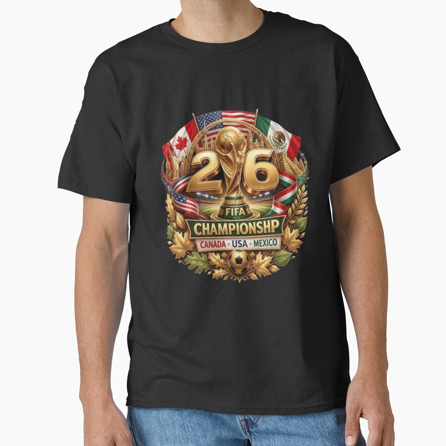 World Football Championship Soccer 2026 USA Canada Mexico by Thread&Fable