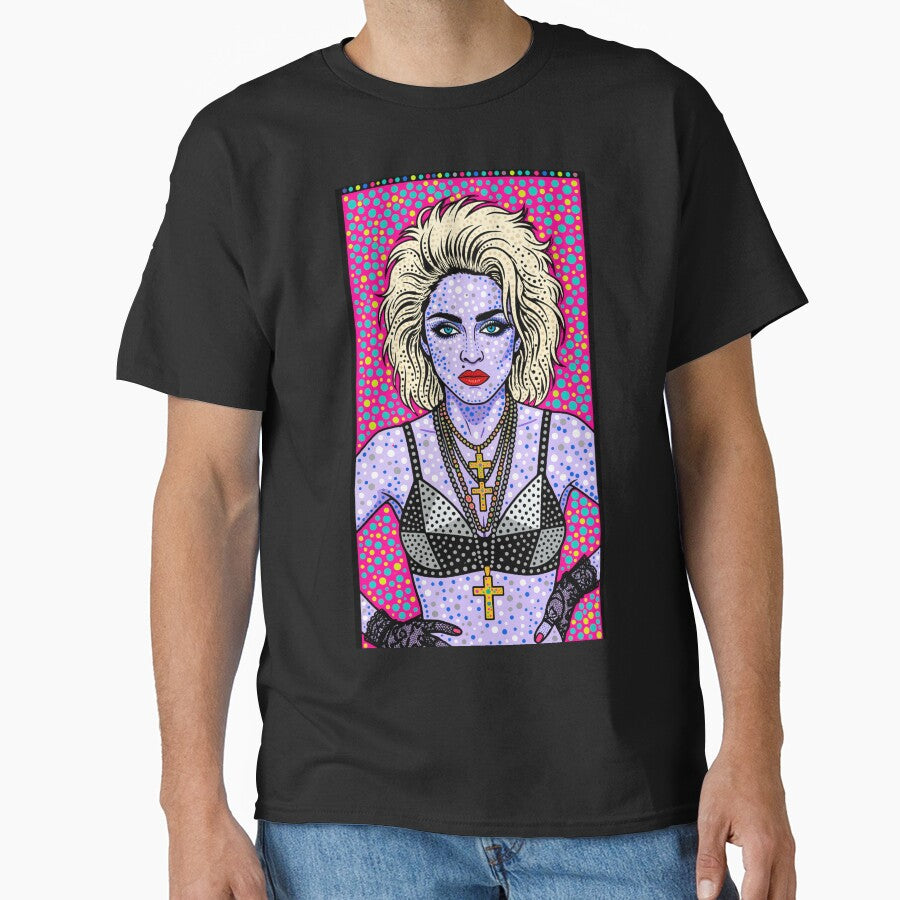 Material Girl — Dotwork Pop Art Portrait | Pointillist Music Icon Illustration by  Ojo de Lilith