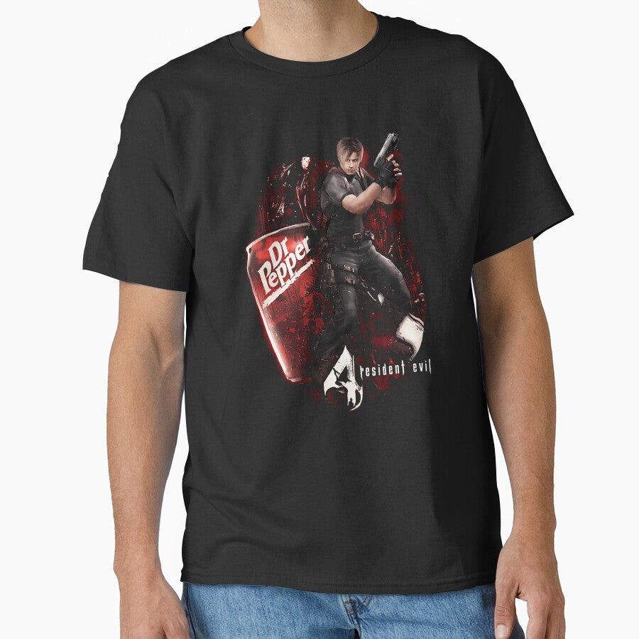 The Resident Evil Leon Dr. Pepper Collaboration Gamer Unisex Streetwear Menswear Womenswear For Fans by SelfShop