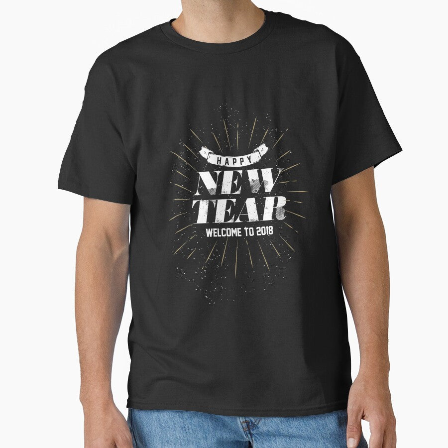 Happy New Year | Welcome 2018 T-Shirt for Men and Women by AllStarMerch