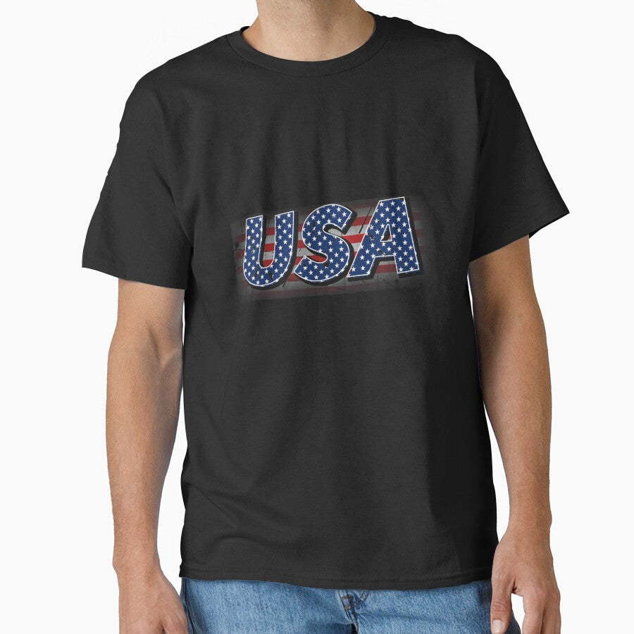 USA Stars T-Shirt for Men and Women by AllStarMerch