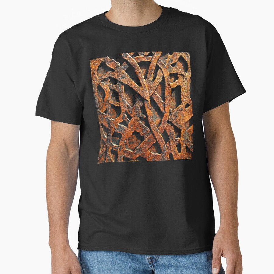 Industrial Urban Rusted Hues Metallic-Like Design Abstract by DEC02