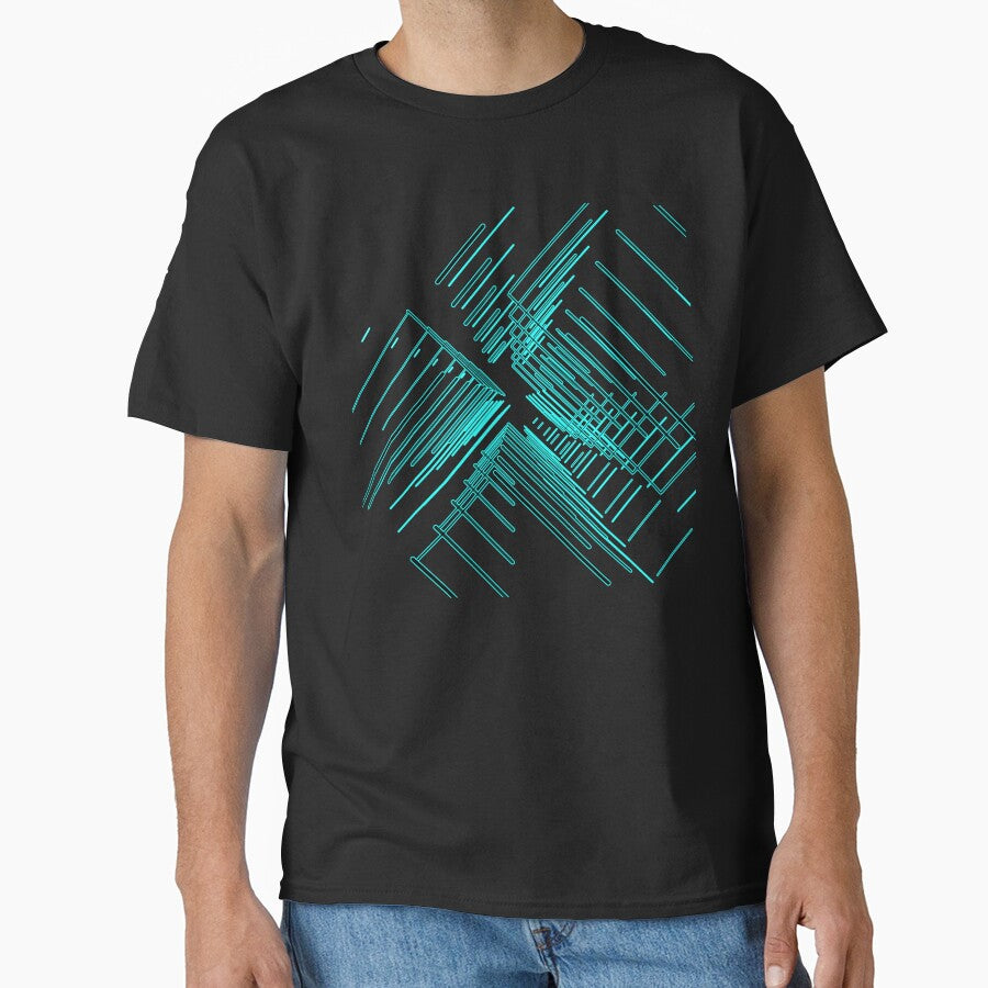 Galaxy space geometric blue black by Carolina Salazar
