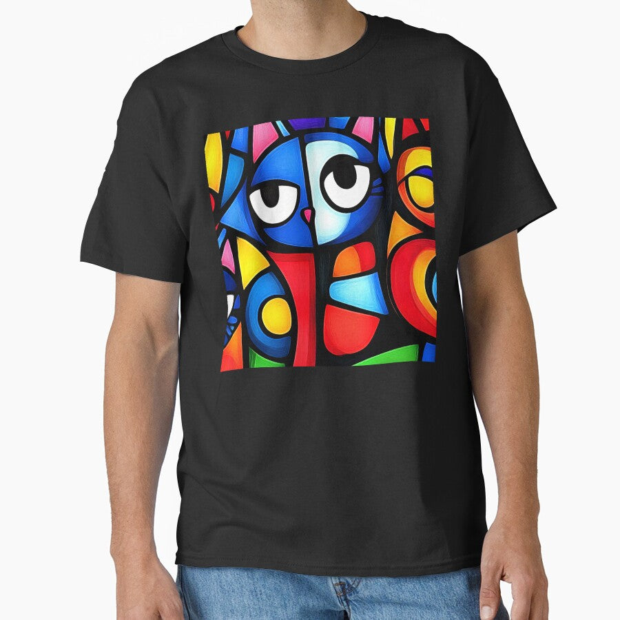 Pop Art Colorful Cat Fantasy Design Abstract Art by DEC02