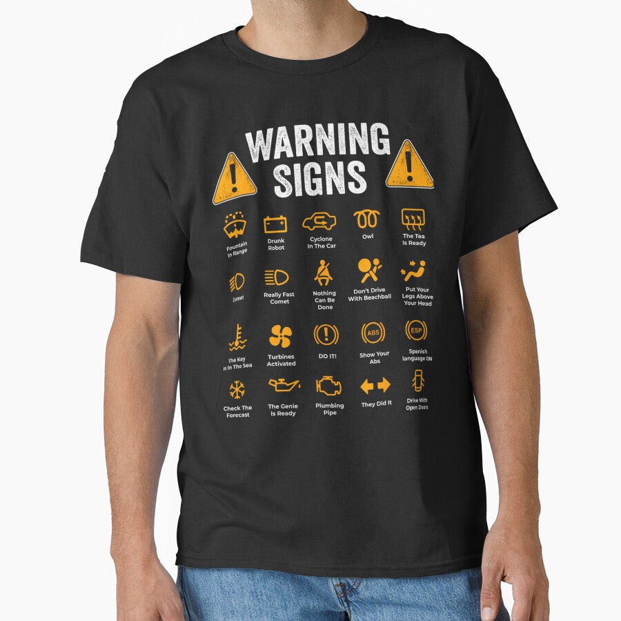 Funny Driving Warning Signs 101 Auto Mechanic 	 Driver Short Sleeve by wwiyvsxcl92