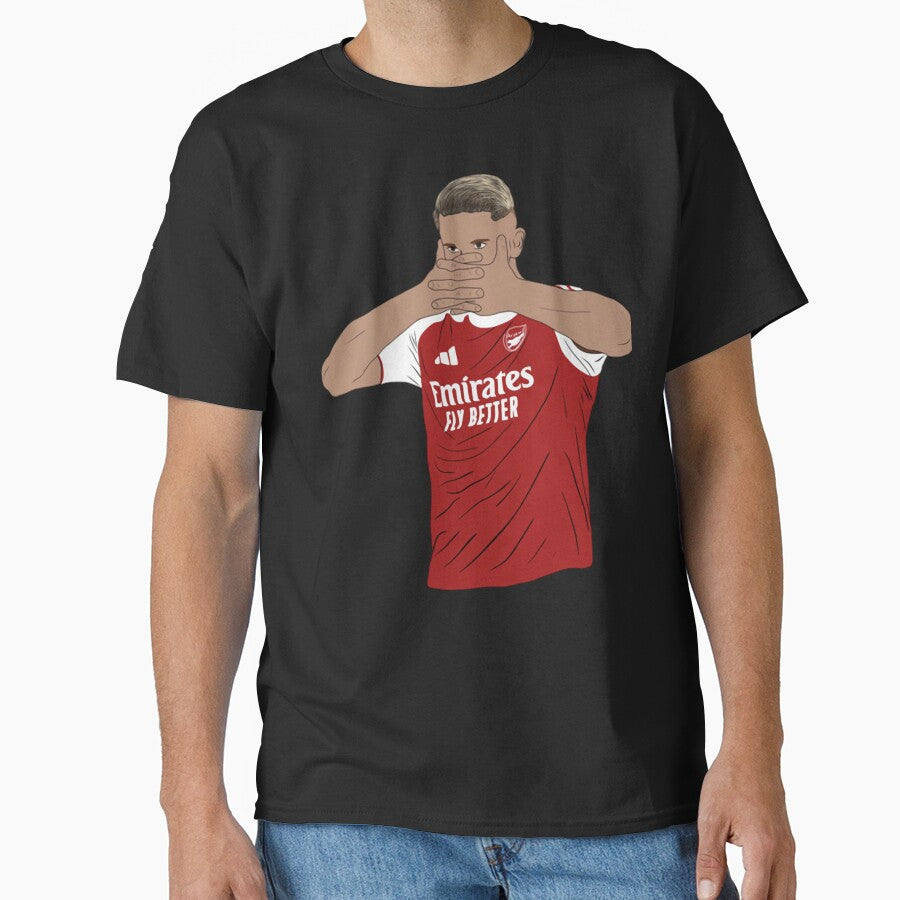 Viktor Gyökeres Goal Celebration Minimalist Emirates Fly Better by emad hamdi