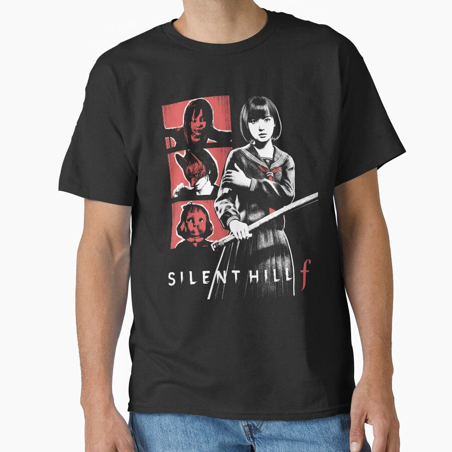 Silent Hill f – Japanese Horror Minimalist Red & Black Design by xiao096