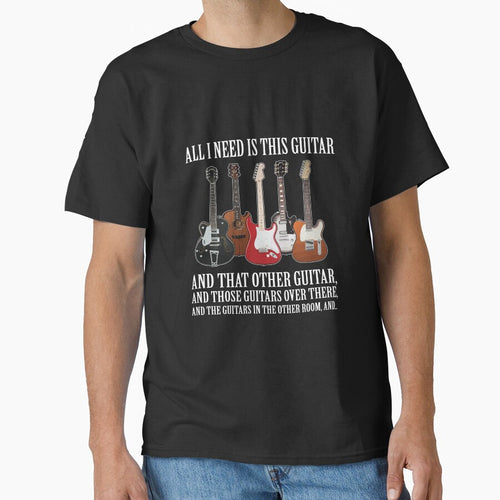 All I Need Is This Guitar Long Sleeve Shirt About Guitarists by pourvasecandi