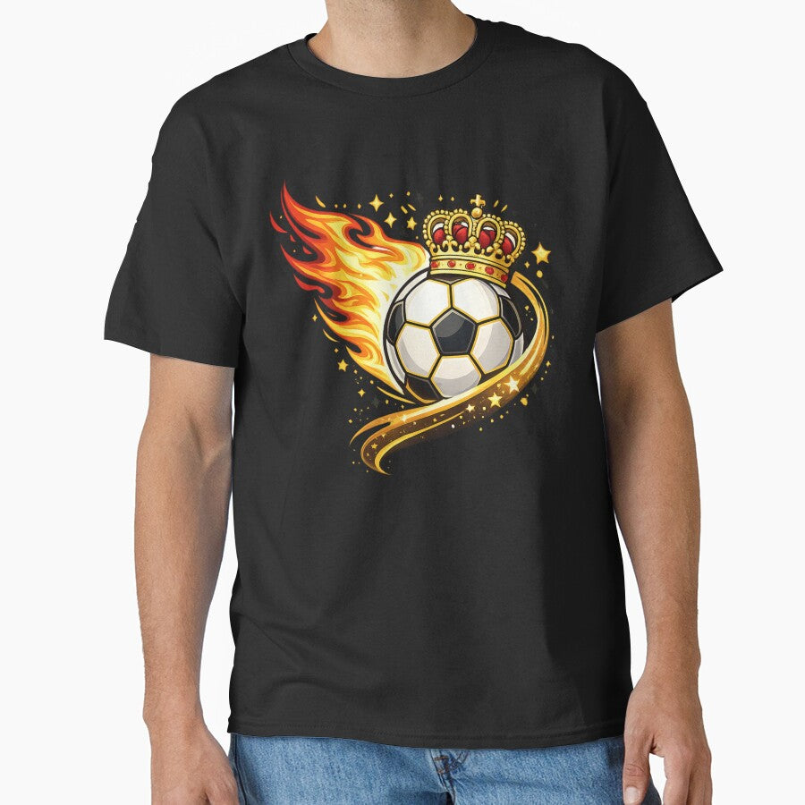 Soccer King Flaming Ball Gift by Corvoria
