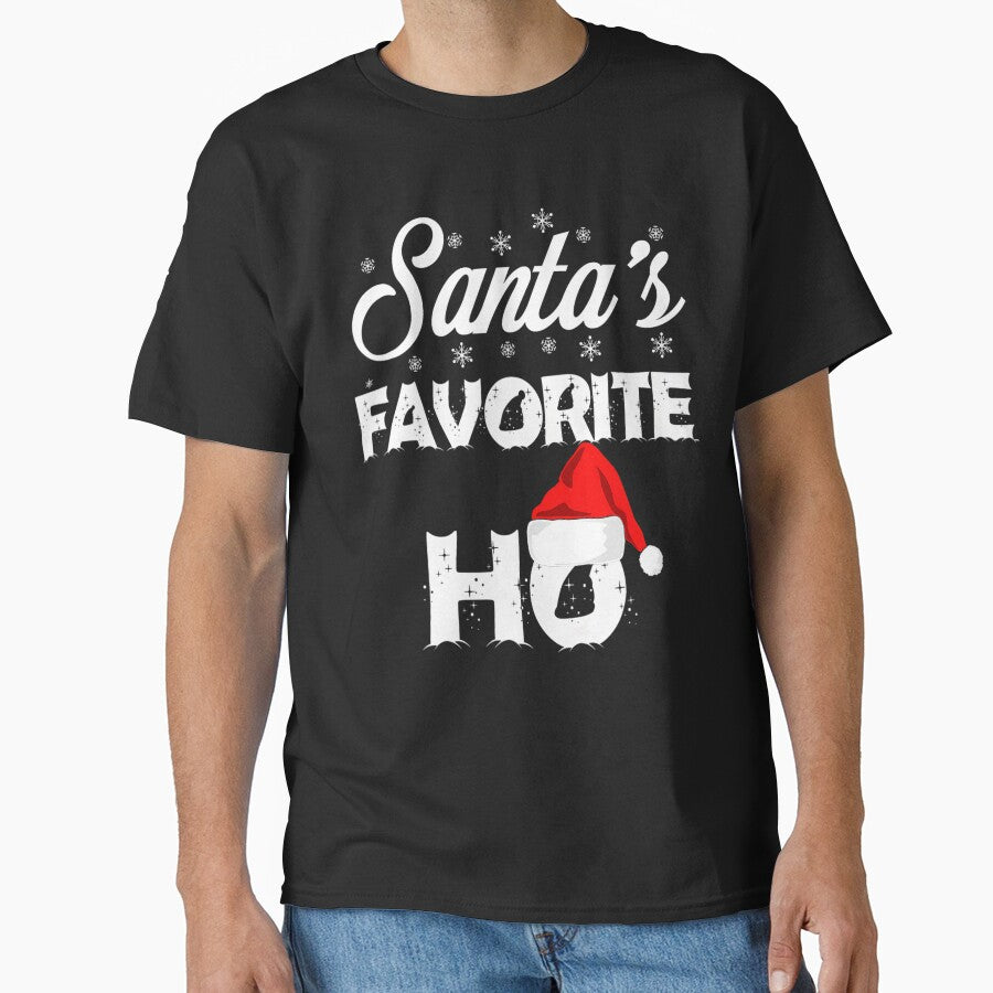 Santa's Favorite Ho Funny Christmas 	 Short Sleeve by onutachaikal