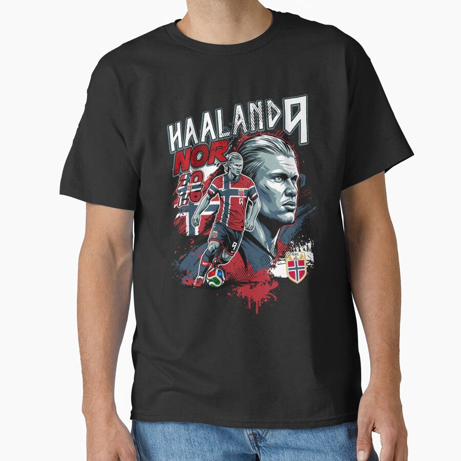 Haaland 2026 World Cup Power – Norway Football Goal Machine by JoisDraw