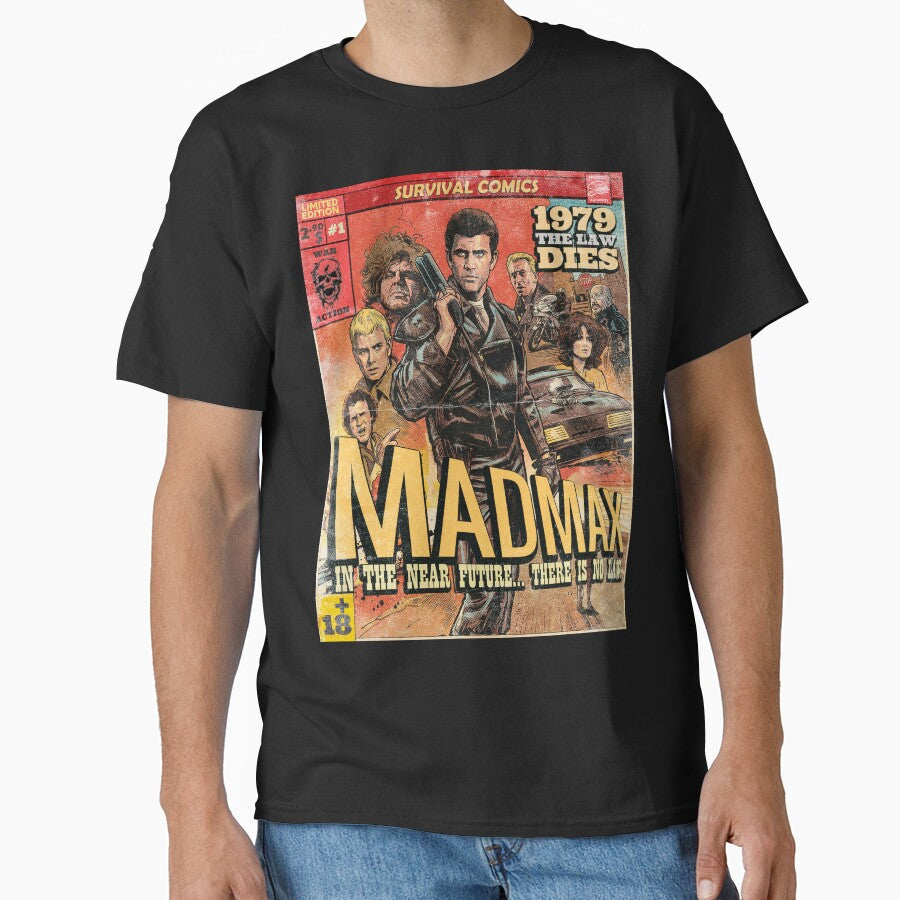 Madmax Retro 80's Action Vintage Comic Cover Art by Back2Collage