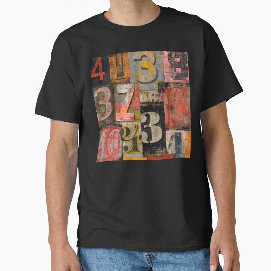 Urban-Style Grunge Numbers Junk Journal Design Art by DEC02