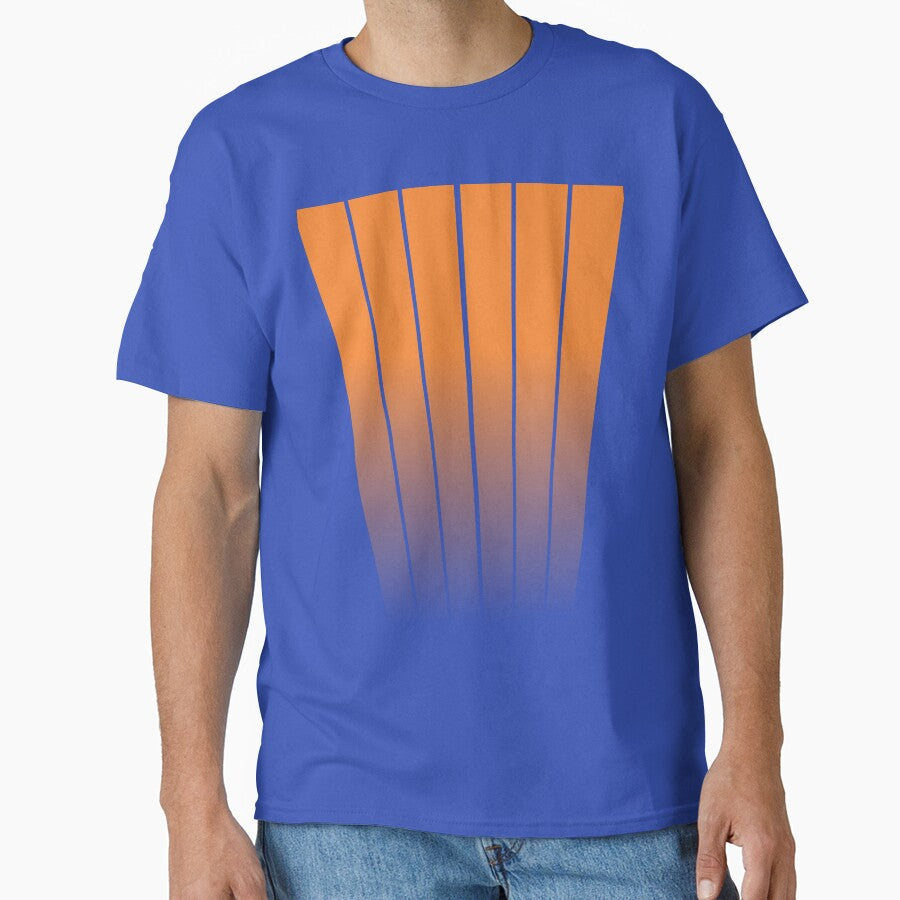 MINIMALIST GEOMETRIC VERTICAL LINES DESIGN - ORANGE by CuPensky