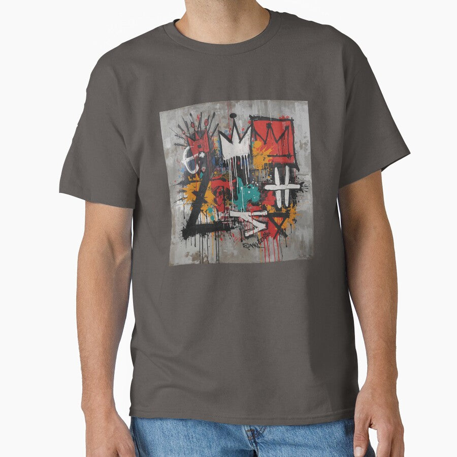 Urban Neo-Expressionist Graffiti - Crown and Chaos #2 by Message from Earth