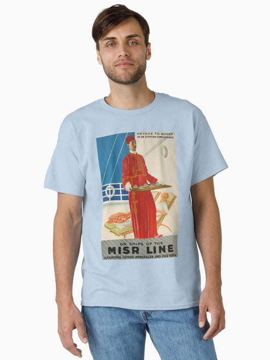 Misr Line retro poster Classic T-Shirt