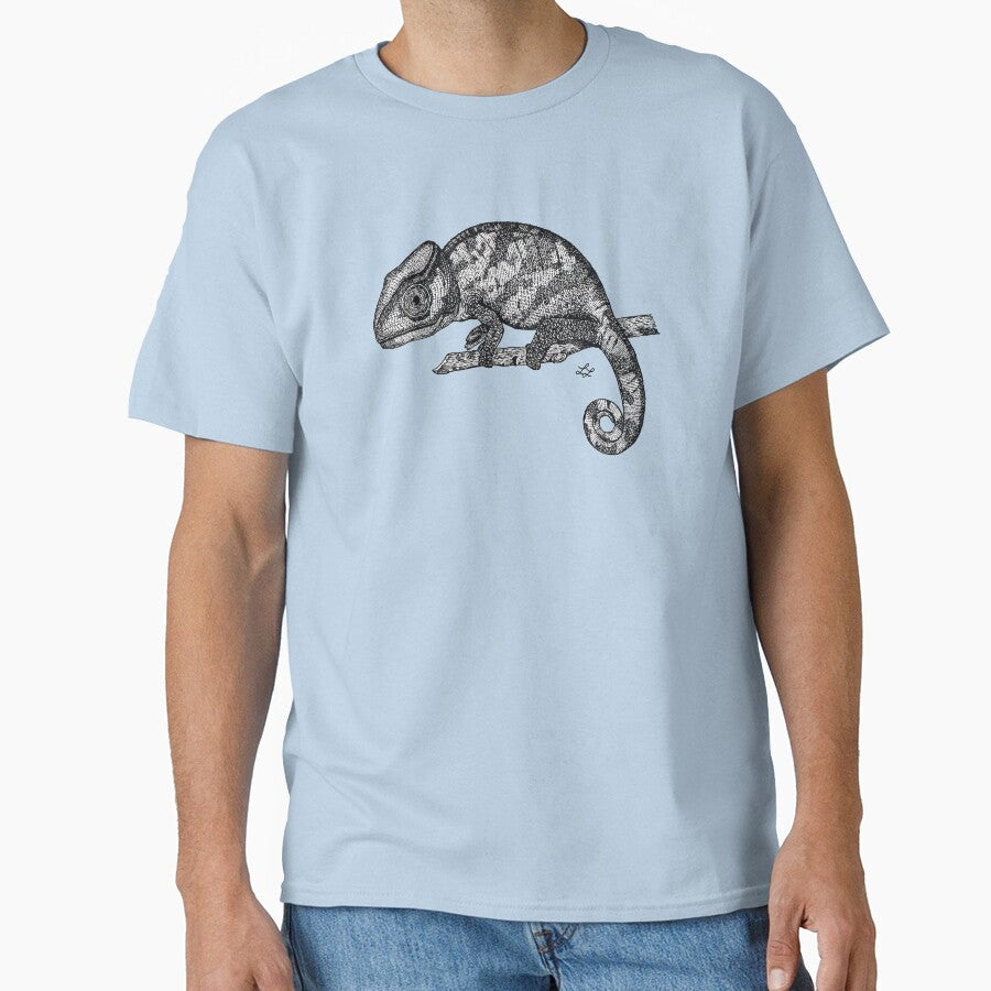 Chameleon in ink by Luke Landwehr