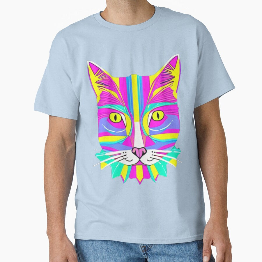 modern color cat painting by aipaint