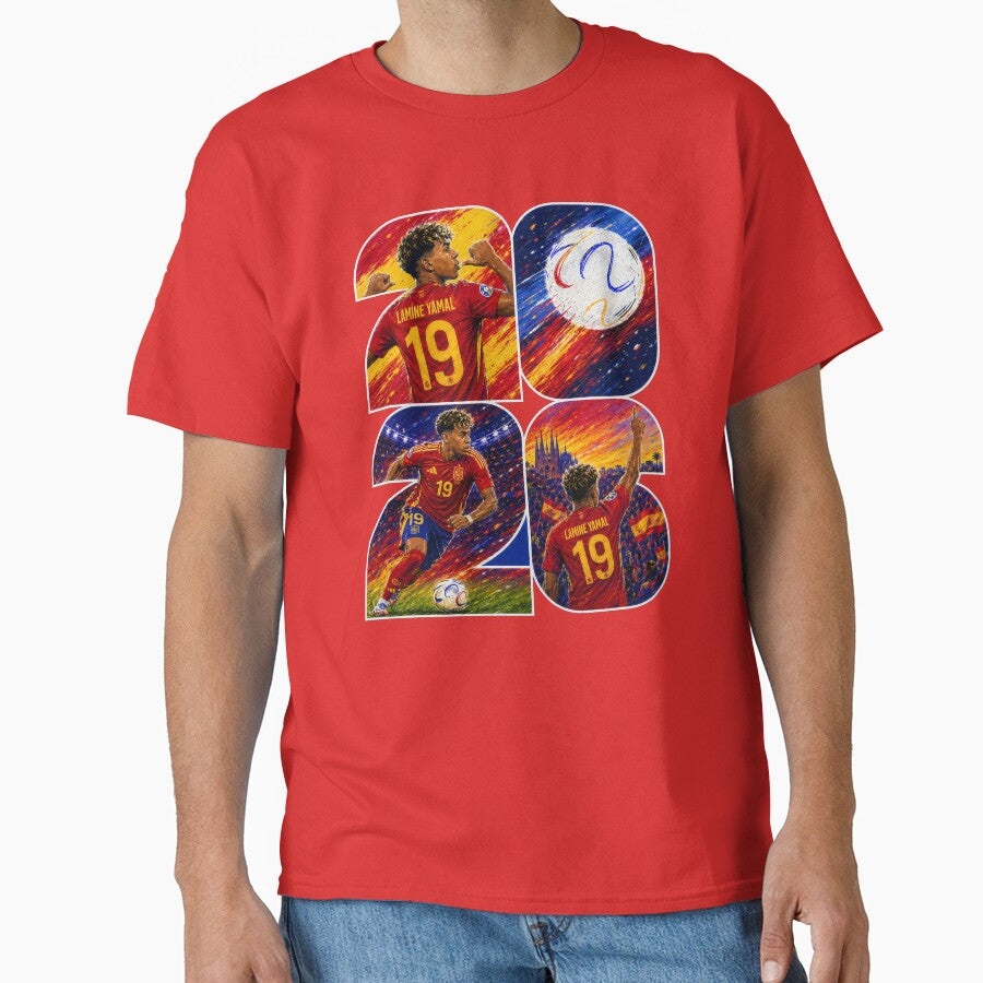 Lamine Yamal Spain 2026 Football Art Print by ravuh