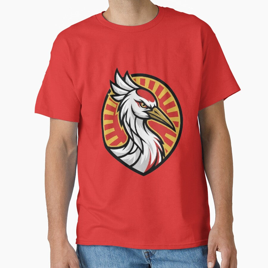 Japan Soccer Crane - Japanese Football Fan 2026 Emblem by NewDesignFR