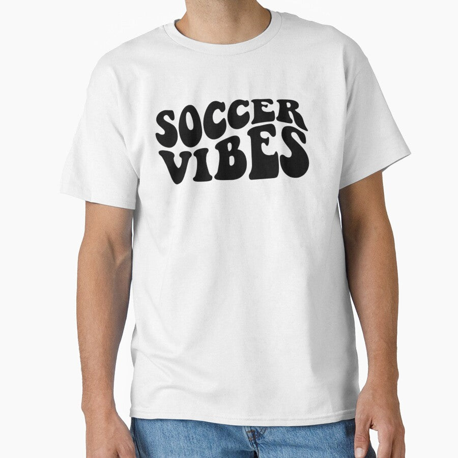 Copy of Copy of Soocer Vibes,soccer mom& soccer ball,design,first day, football mom,mens good,gift for mom by Sophistical