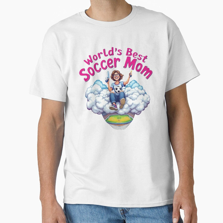 Funny World's Best Soccer Mom Cloud | Cartoon Football Fan Gift by TheGaliyaStudio