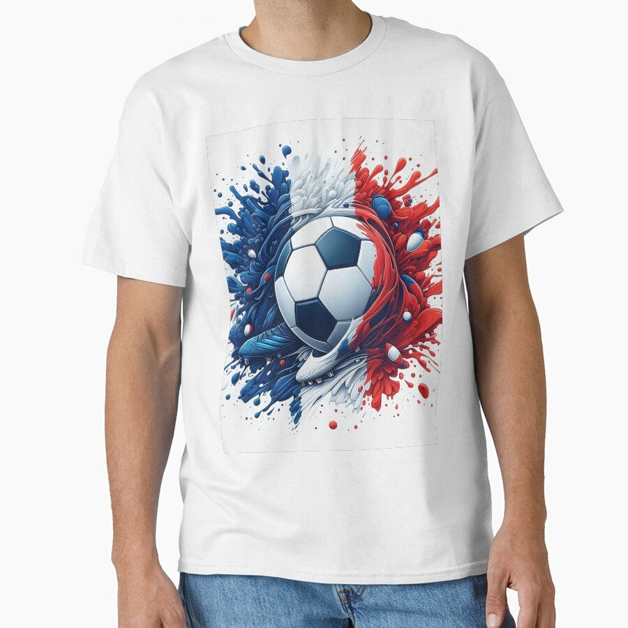 Équipe Tricolore: Football art in blue, white and red by Sascha-Heiko