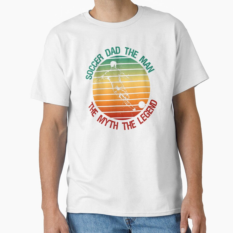 Soccer Dad The Man The Myth The Legend Funny Gifts For Fathers by nquestiaa