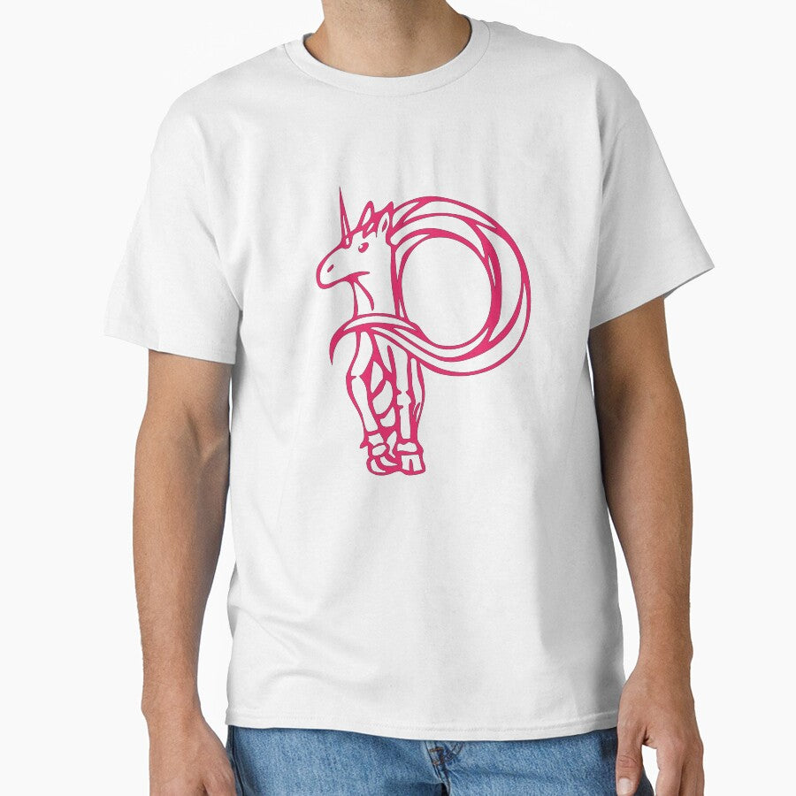 Unicorn Initial Monogram P by Rajeev  Singh