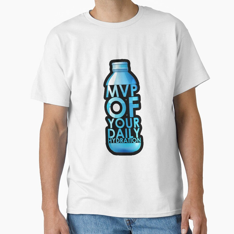 ""Water: the real MVP of your daily hydration game"" (Black) by TyxShop