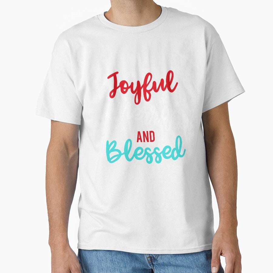 Joyful Merry and Blessed Holiday T-Shirt by AllStarMerch
