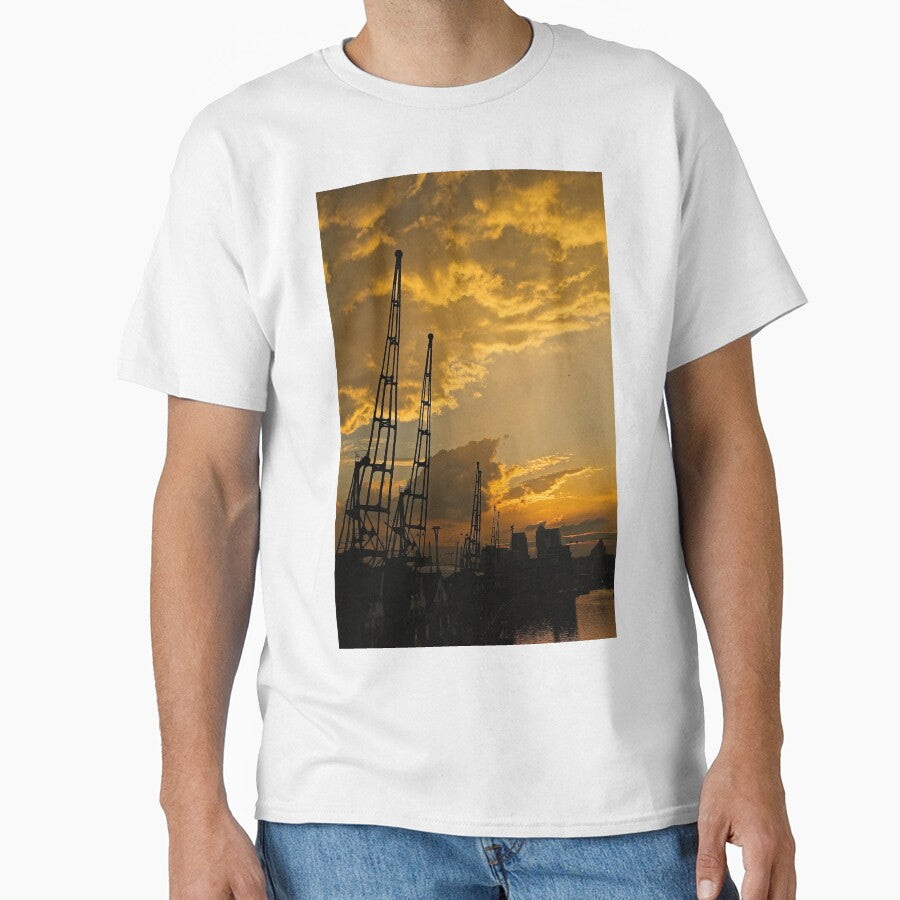 Industrial, silhouetted, skyscape by iam01110011