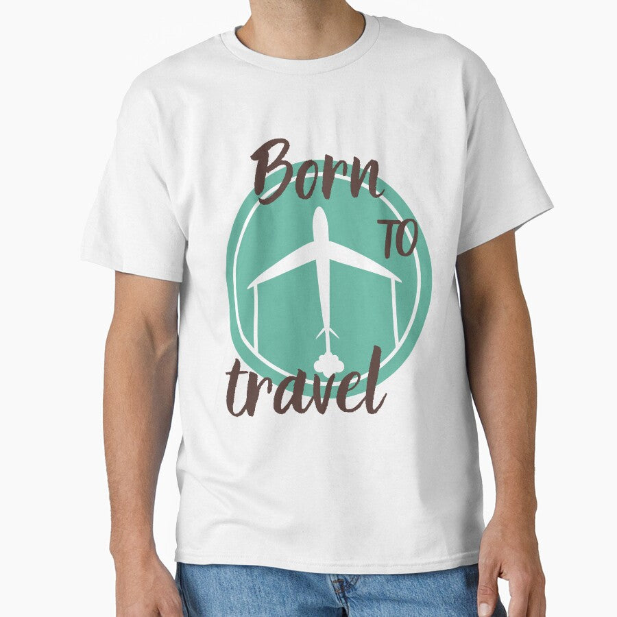 Born to travel custom tshirt and apparel design by EmpiredesignCA