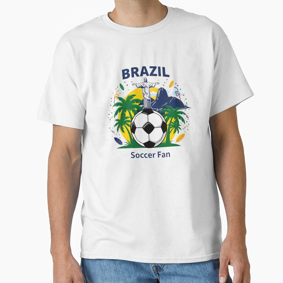 Brazil Soccer Fan T-shirt by Gui & Viny