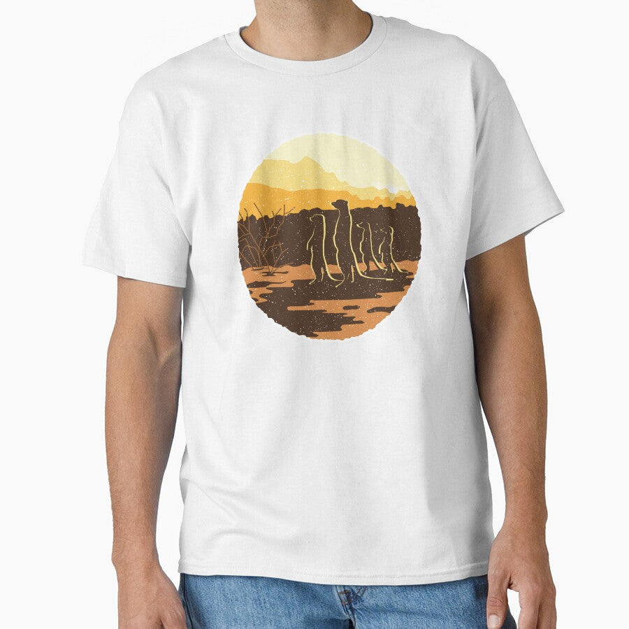 Meerkat Sunset Desert Scene by Bangtees