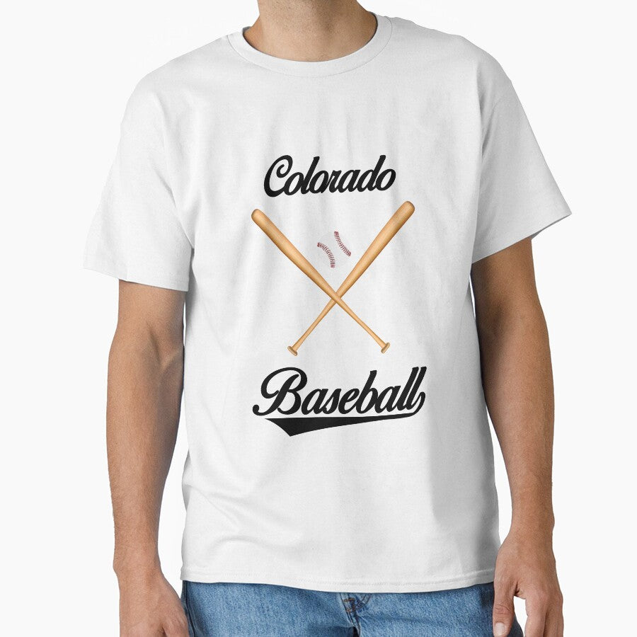 Colorado Baseball T-Shirt for Men and Women by AllStarMerch